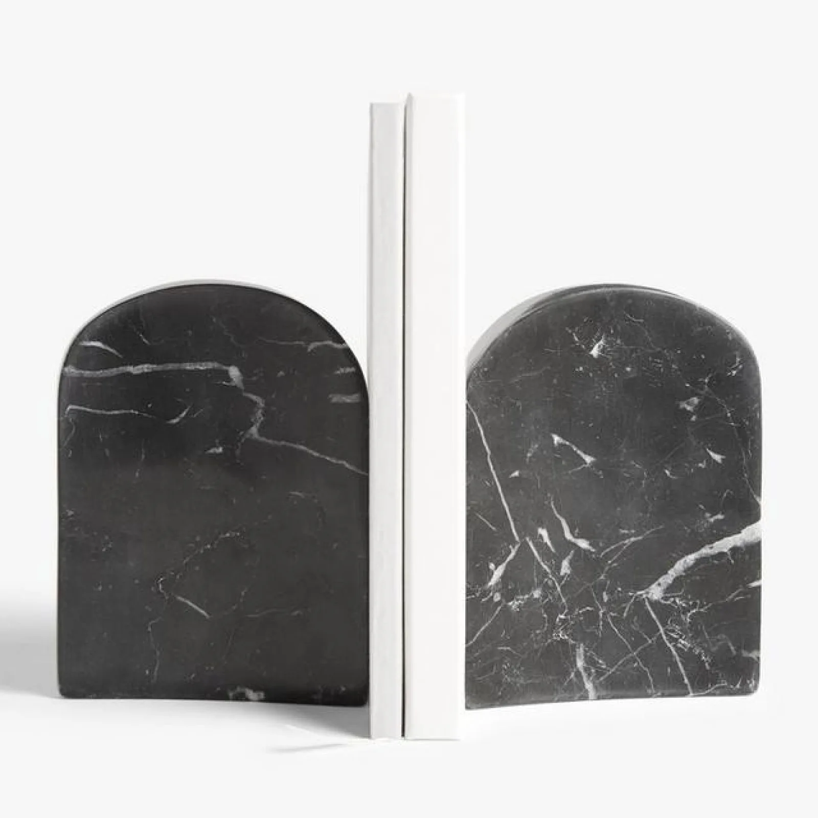 John Lewis Black Marble Bookends