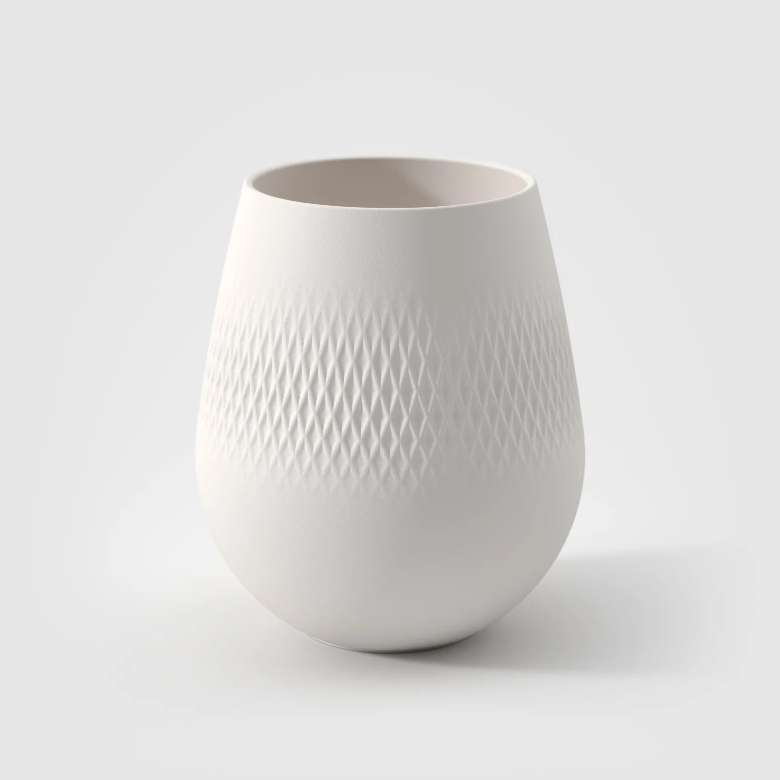 Manufacture Vase White 12.4 x 14.7cm
