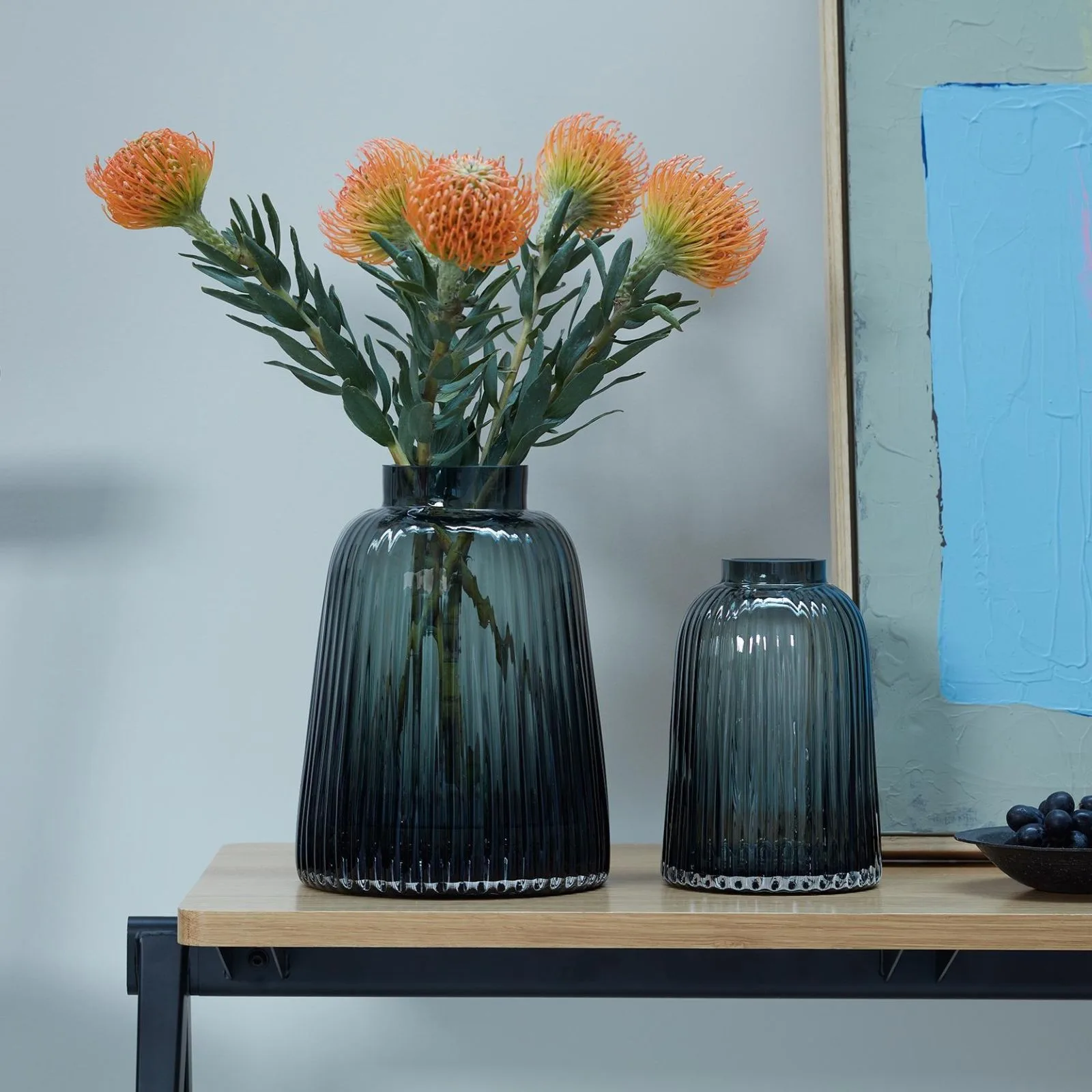 Pleat Vase Grey
