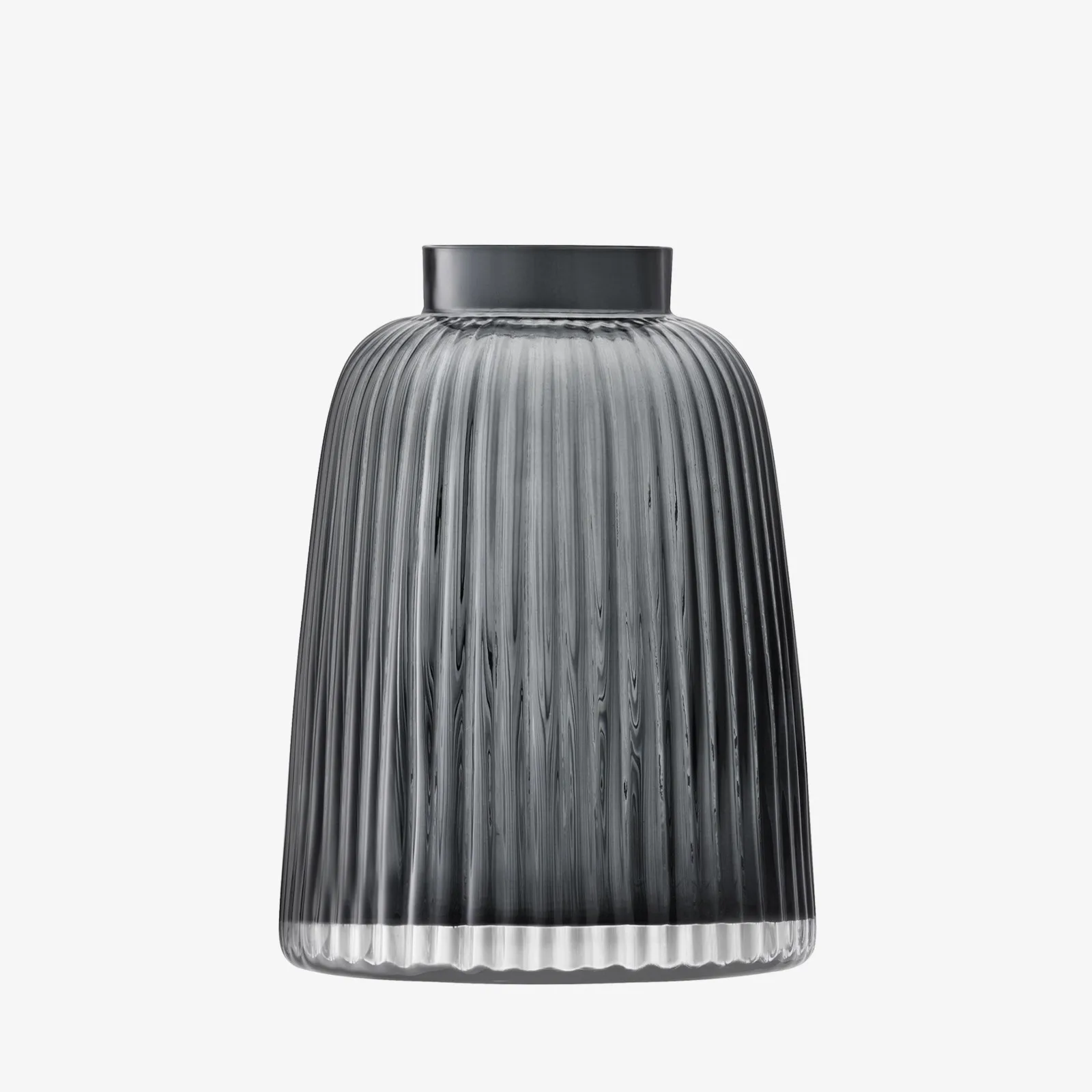 Pleat Vase Grey 26cm